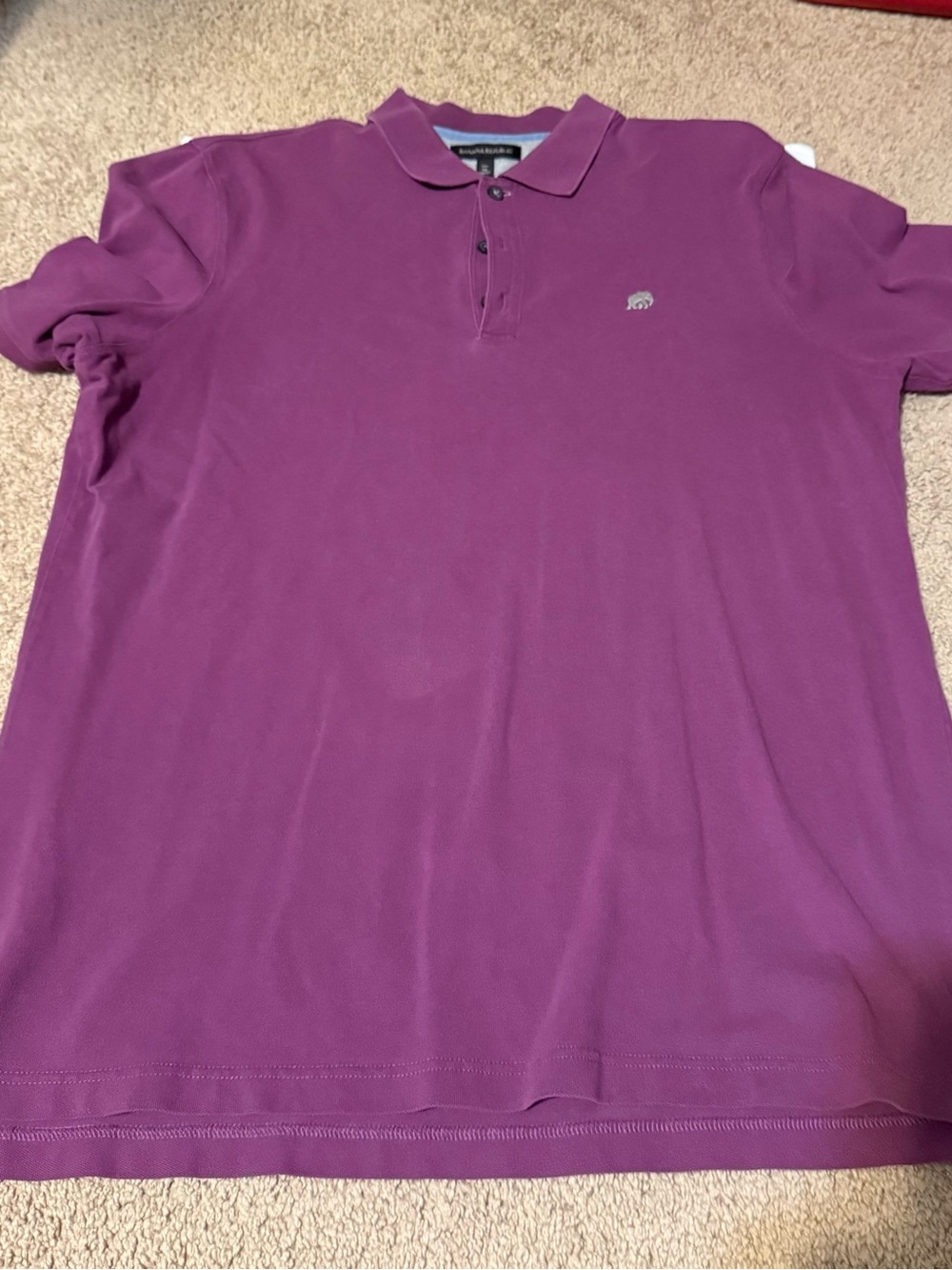 Banana Republic Magenta Polo Shirt - Short Sleeve
